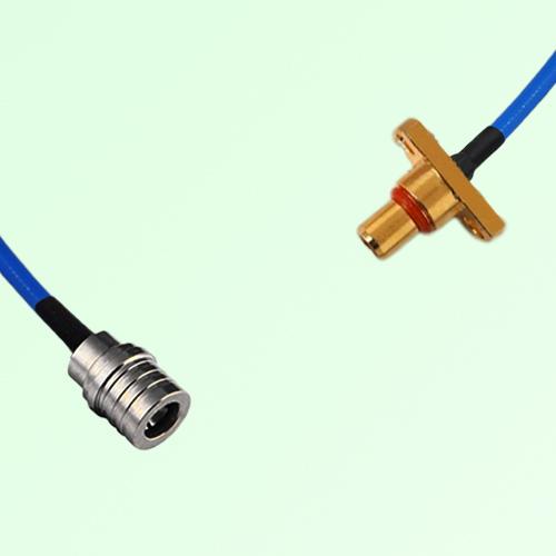 Semi-Flexible Jumper SBMA Male 2 Hole Flange Mount to QMA Male Semi-Flexible Jumper SBMA Male 2 Hole Flange Mount to QMA Male