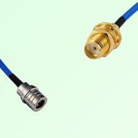 Semi-Flexible Jumper SMA Bulkhead Female to QMA Male Semi-Flexible Jumper SMA Bulkhead Female to QMA Male