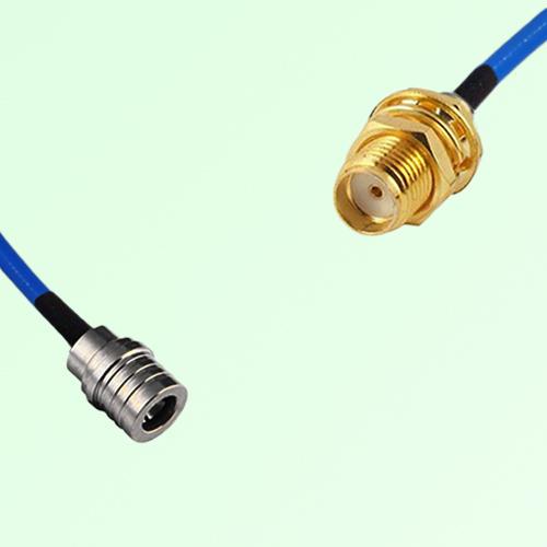 Semi-Flexible Jumper SMA Bulkhead Female to QMA Male Semi-Flexible Jumper SMA Bulkhead Female to QMA Male