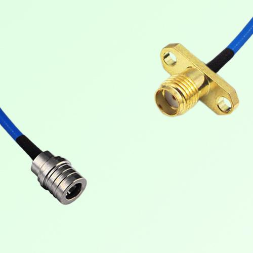 Semi-Flexible Jumper SSMA Female 2 Hole Flange Mount to QMA Male