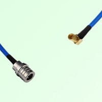 Semi-Flexible Jumper SSMC Female Right Angle to QMA Male Semi-Flexible Jumper SSMC Female Right Angle to QMA Male