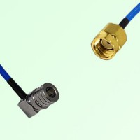 Semi-Flexible Jumper RP SMA Male to QMA Male Right Angle Semi-Flexible Jumper RP SMA Male to QMA Male Right Angle