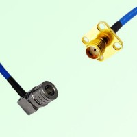 Semi-Flexible Jumper SMA Female 4 Hole 12.7x12.7mm to QMA Male Right Angle Semi-Flexible Jumper SMA Female 4 Hole 12.7x12.7mm to QMA Male Right Angle