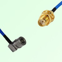 Semi-Flexible Jumper SMA Bulkhead Female to QMA Male Right Angle Semi-Flexible Jumper SMA Bulkhead Female to QMA Male Right Angle
