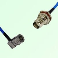 Semi-Flexible Jumper TNC Bulkhead Female with O-Ring to QMA Male Right Angle Semi-Flexible Jumper TNC Bulkhead Female with O-Ring to QMA Male Right Angle