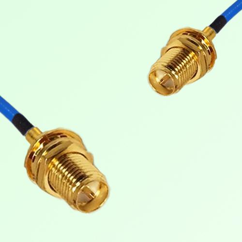 Semi-Flexible Jumper RP SMA Bulkhead Female to RP SMA Bulkhead Female