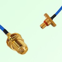 Semi-Flexible Jumper SBMA Male 2 Hole Flange Mount to RP SMA Bulkhead Female Semi-Flexible Jumper SBMA Male 2 Hole Flange Mount to RP SMA Bulkhead Female