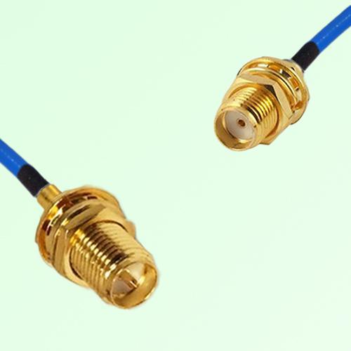 Semi-Flexible Jumper SMA Bulkhead Female to RP SMA Bulkhead Female