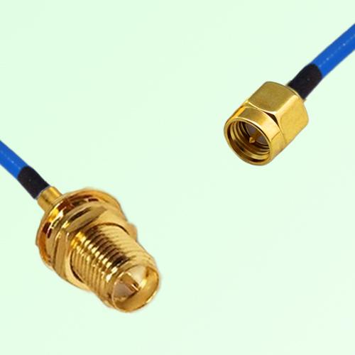 Semi-Flexible Jumper RP SMA Bulkhead Female to SMA Male