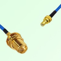 Semi-Flexible Jumper SMB Male to RP SMA Bulkhead Female