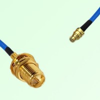 Semi-Flexible Jumper SMP Female to RP SMA Bulkhead Female