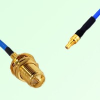 Semi-Flexible Jumper SSMC Male to RP SMA Bulkhead Female