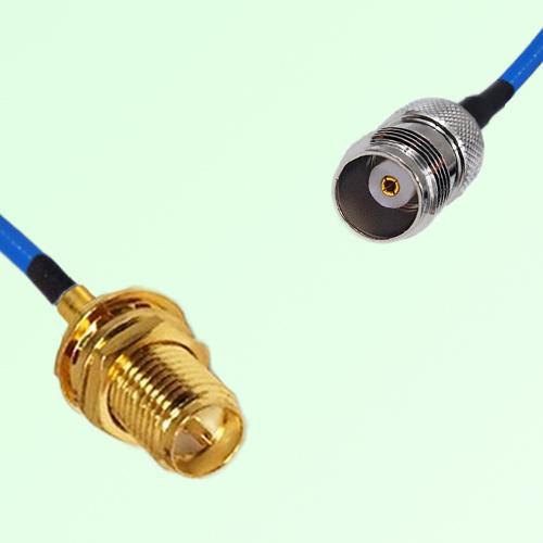 Semi-Flexible Jumper TNC Female to RP SMA Bulkhead Female