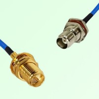 Semi-Flexible Jumper TNC Bulkhead Female with O-Ring to RP SMA Bulkhead Female