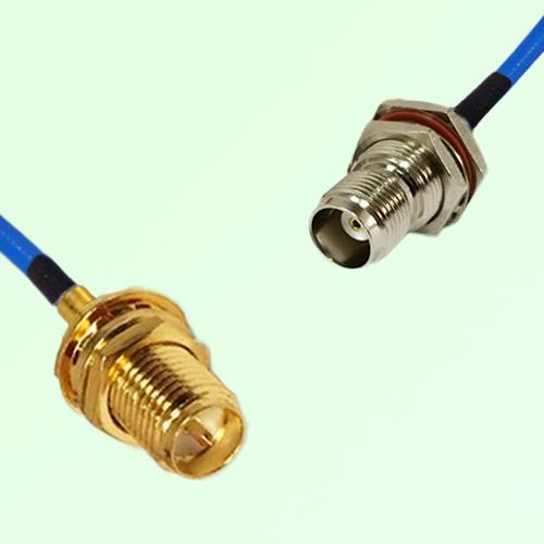 Semi-Flexible Jumper TNC Bulkhead Female with O-Ring to RP SMA Bulkhead Female Semi-Flexible Jumper TNC Bulkhead Female with O-Ring to RP SMA Bulkhead Female