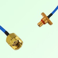 Semi-Flexible Jumper SBMA Male 2 Hole Flange Mount to RP SMA Male Semi-Flexible Jumper SBMA Male 2 Hole Flange Mount to RP SMA Male