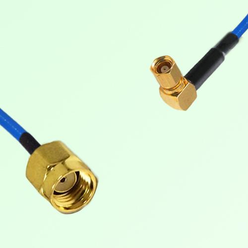 Semi-Flexible Jumper SMC Female Right Angle to RP SMA Male Semi-Flexible Jumper SMC Female Right Angle to RP SMA Male
