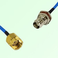 Semi-Flexible Jumper TNC Bulkhead Female with O-Ring to RP SMA Male Semi-Flexible Jumper TNC Bulkhead Female with O-Ring to RP SMA Male