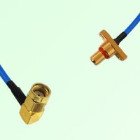 Semi-Flexible Jumper SBMA Male 2 Hole Flange Mount to RP SMA Male Right Angle Semi-Flexible Jumper SBMA Male 2 Hole Flange Mount to RP SMA Male Right Angle