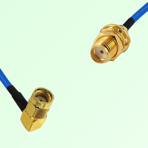 Semi-Flexible Jumper SMA Bulkhead Female to RP SMA Male Right Angle