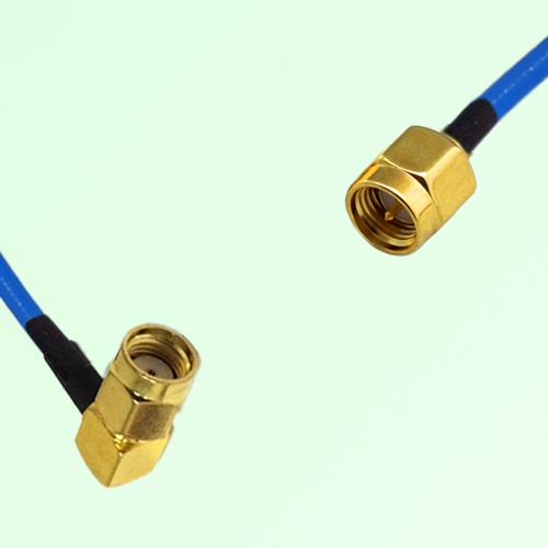 Semi-Flexible Jumper RP SMA Male Right Angle to SMA Male