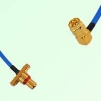 Semi-Flexible Jumper SBMA Male 2 Hole Flange Mount to SMA Male Right Angle Semi-Flexible Jumper SBMA Male 2 Hole Flange Mount to SMA Male Right Angle