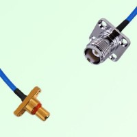 Semi-Flexible Jumper SBMA Male 2 Hole to TNC Female 4 Hole 17.5x17.5mm Semi-Flexible Jumper SBMA Male 2 Hole to TNC Female 4 Hole 17.5x17.5mm