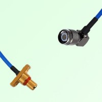 Semi-Flexible Jumper SBMA Male 2 Hole Flange Mount to TNC Male Right Angle Semi-Flexible Jumper SBMA Male 2 Hole Flange Mount to TNC Male Right Angle