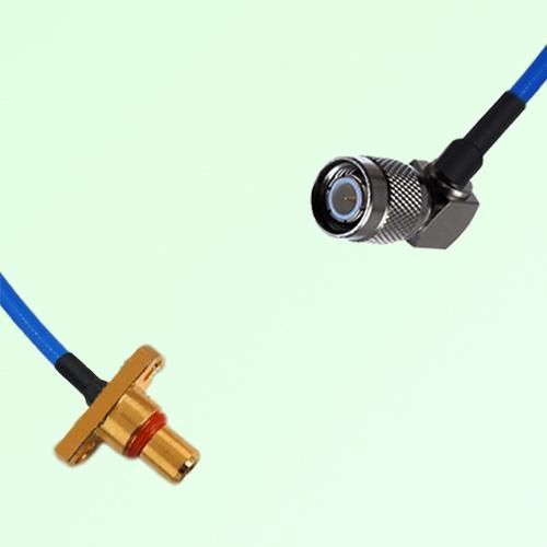 Semi-Flexible Jumper SBMA Male 2 Hole Flange Mount to TNC Male Right Angle Semi-Flexible Jumper SBMA Male 2 Hole Flange Mount to TNC Male Right Angle