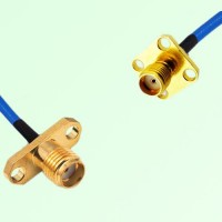 Semi-Flexible Jumper SMA Female 4 Hole 12.7x12.7mm to SMA Female 2 Hole Semi-Flexible Jumper SMA Female 4 Hole 12.7x12.7mm to SMA Female 2 Hole