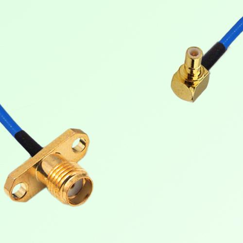 Semi-Flexible Jumper SMB Male Right Angle to SMA Female 2 Hole Flange Mount Semi-Flexible Jumper SMB Male Right Angle to SMA Female 2 Hole Flange Mount