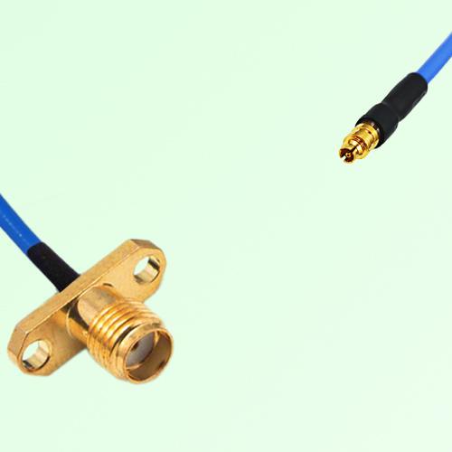 Semi-Flexible Jumper SMPM / SSMP Female to SMA Female 2 Hole Flange Mount Semi-Flexible Jumper SMPM / SSMP Female to SMA Female 2 Hole Flange Mount