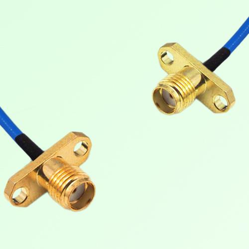 Semi-Flexible Jumper SSMA Female 2 Hole to SMA Female 2 Hole