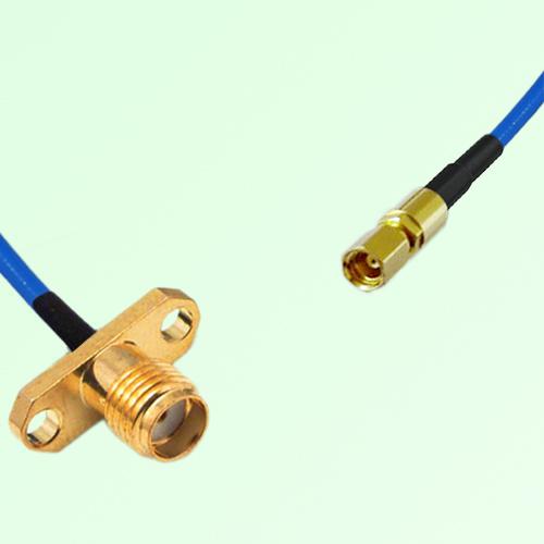 Semi-Flexible Jumper SSMC Female to SMA Female 2 Hole Flange Mount Semi-Flexible Jumper SSMC Female to SMA Female 2 Hole Flange Mount