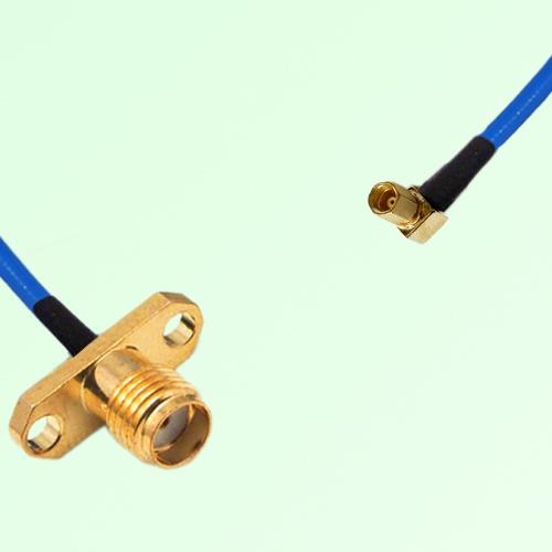 Semi-Flexible Jumper SSMC Female Right Angle to SMA Female 2 Hole Flange Mount Semi-Flexible Jumper SSMC Female Right Angle to SMA Female 2 Hole Flange Mount