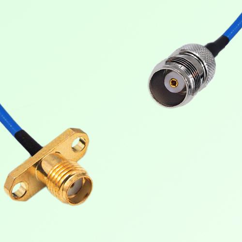 Semi-Flexible Jumper TNC Female to SMA Female 2 Hole Flange Mount Semi-Flexible Jumper TNC Female to SMA Female 2 Hole Flange Mount