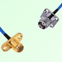 Semi-Flexible Jumper TNC Female 4 Hole 17.5x17.5mm to SMA Female 2 Hole Semi-Flexible Jumper TNC Female 4 Hole 17.5x17.5mm to SMA Female 2 Hole