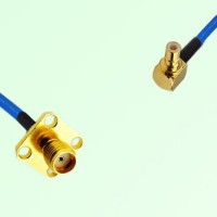 Semi-Flexible Jumper SMB Male Right Angle to SMA Female 4 Hole 12.7x12.7mm Semi-Flexible Jumper SMB Male Right Angle to SMA Female 4 Hole 12.7x12.7mm
