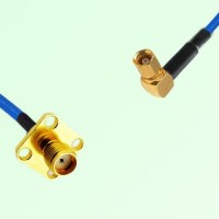 Semi-Flexible Jumper SMC Female Right Angle to SMA Female 4 Hole 12.7x12.7mm Semi-Flexible Jumper SMC Female Right Angle to SMA Female 4 Hole 12.7x12.7mm