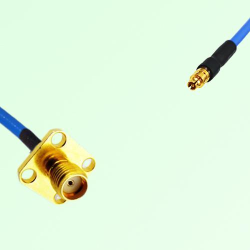 Semi-Flexible Jumper SMPM / SSMP Female to SMA Female 4 Hole 12.7x12.7mm