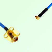 Semi-Flexible Jumper SMPM / SSMP Female Right Angle to SMA Female 4 Hole 12.7mm Semi-Flexible Jumper SMPM / SSMP Female Right Angle to SMA Female 4 Hole 12.7mm