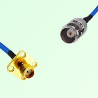 Semi-Flexible Jumper TNC Female to SMA Female 4 Hole Flange Mount 12.7x12.7mm Semi-Flexible Jumper TNC Female to SMA Female 4 Hole Flange Mount 12.7x12.7mm