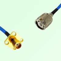 Semi-Flexible Jumper TNC Male to SMA Female 4 Hole Flange Mount 12.7x12.7mm Semi-Flexible Jumper TNC Male to SMA Female 4 Hole Flange Mount 12.7x12.7mm