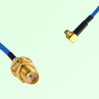 Semi-Flexible Jumper SMP Female Right Angle to SMA Bulkhead Female Semi-Flexible Jumper SMP Female Right Angle to SMA Bulkhead Female