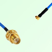 Semi-Flexible Jumper SMPM / SSMP Female Right Angle to SMA Bulkhead Female Semi-Flexible Jumper SMPM / SSMP Female Right Angle to SMA Bulkhead Female