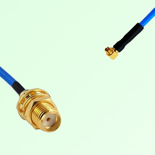Semi-Flexible Jumper SMPM / SSMP Female Right Angle to SMA Bulkhead Female Semi-Flexible Jumper SMPM / SSMP Female Right Angle to SMA Bulkhead Female