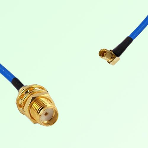 Semi-Flexible Jumper SSMC Female Right Angle to SMA Bulkhead Female Semi-Flexible Jumper SSMC Female Right Angle to SMA Bulkhead Female