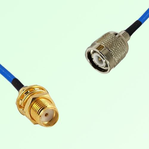 Semi-Flexible Jumper TNC Male to SMA Bulkhead Female