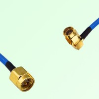 Semi-Flexible Jumper SSMA Male Right Angle to SMA Male