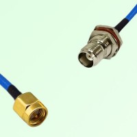 Semi-Flexible Jumper TNC Bulkhead Female with O-Ring to SMA Male Semi-Flexible Jumper TNC Bulkhead Female with O-Ring to SMA Male
